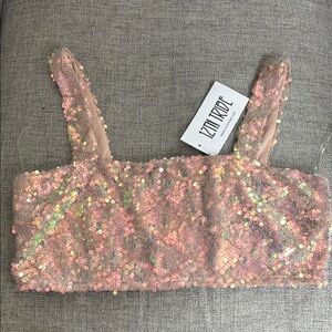 Sequin Crop Top